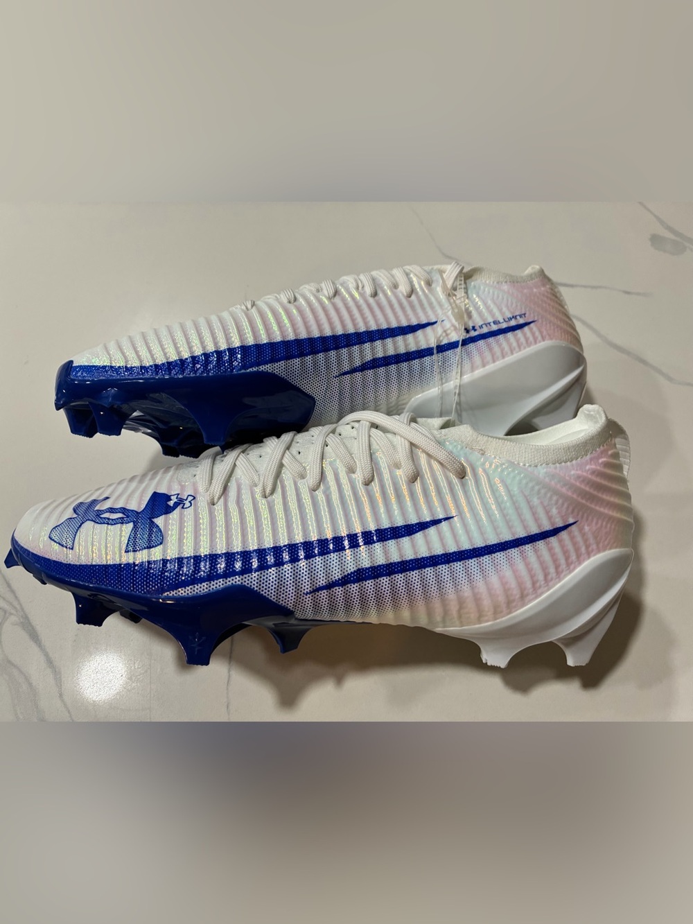 Under Armour Blur Pro Iridescent IntelliKnit Football Cleats (12) Retails $145